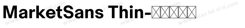 MarketSans Thin字体转换
